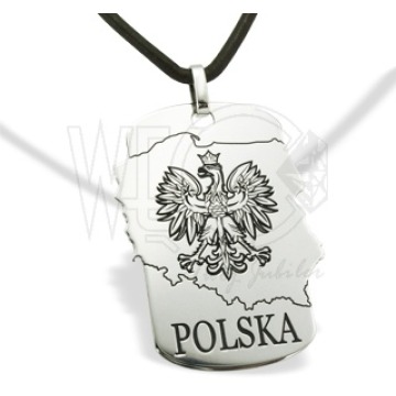 Nieśmiertelnik ze srebra Polska WEC-S-NW-1