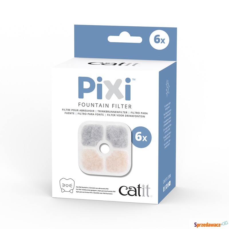 Catit PIXI poidełko fontanna, białe -  Filtr... - Miski dla kotów - Świętochłowice