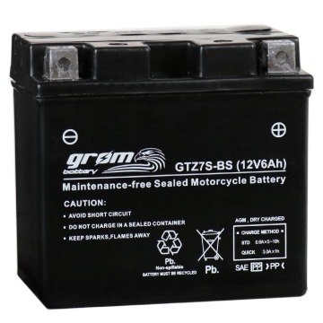 Akumulator 6Ah 120A Grom Gtz7s-bs