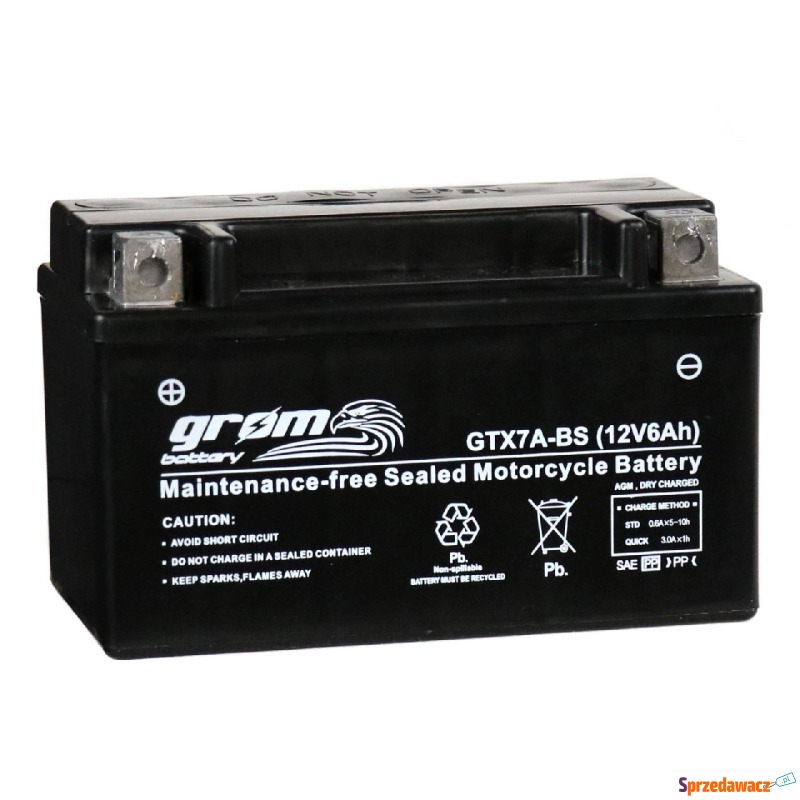 Akumulator 6Ah 120A Grom Gtx7a-bs - Układ elektryczny - Oświęcim