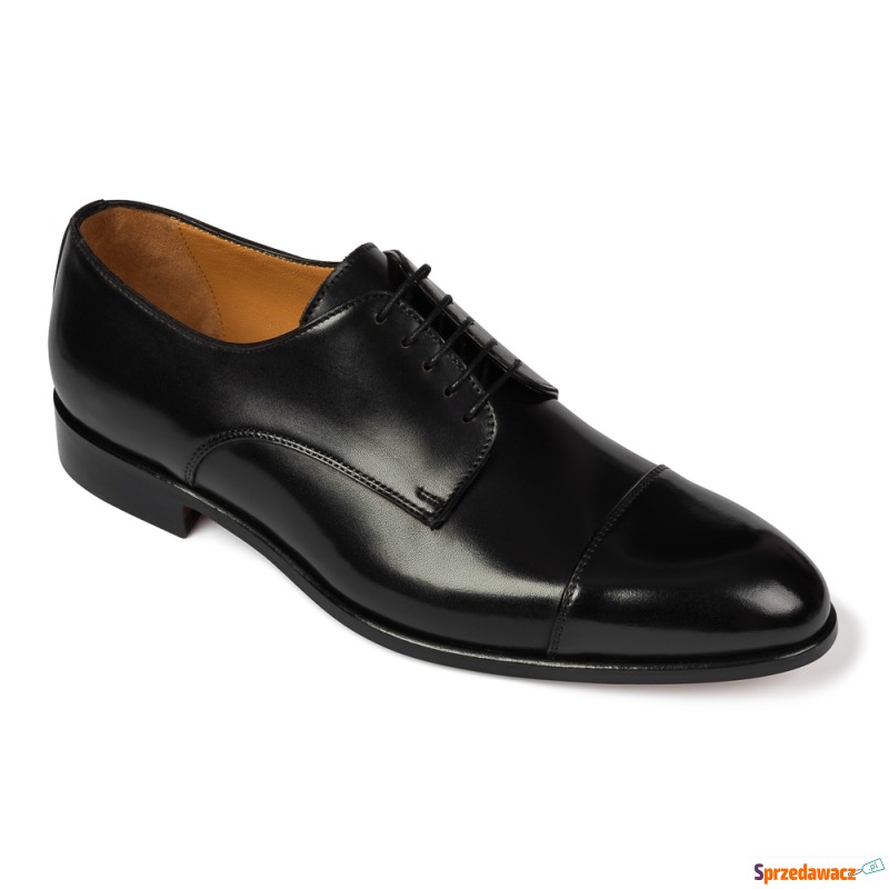 Czarne eleganckie buty męskie typu...