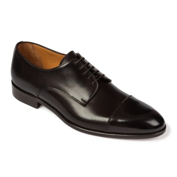 Ciemnobrązowe eleganckie buty męskie typu Derby Van Thorn  41,5