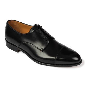 Czarne eleganckie buty męskie typu Derby Van Thorn  40