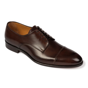 Brązowe eleganckie buty męskie typu Derby Van Thorn  40