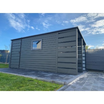 Schowek Domek ogrodowy 3,8x2,5m + wiata 1,2m drzwi... - Altany, domki, namioty - Kłodzko - zdjęcie 4