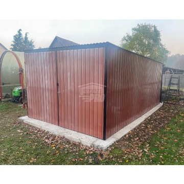 Garaż blaszany 3x5m Brama dwuskrzydłowa  rynny... - Garaże i wiaty - Nowy Sącz - zdjęcie 3
