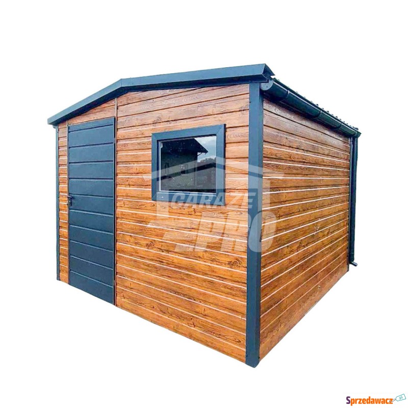 Schowek domek ogrodowy 3x4m drzwi okno drewno... - Altany, domki, namioty - Tychy