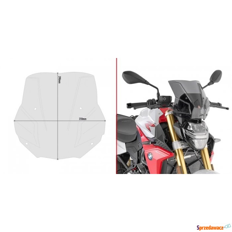 GIVI SZYBA DYMIONA 29 x 31 POTRZE KIT A5139A -... - Kierownica i licznik - Krosno