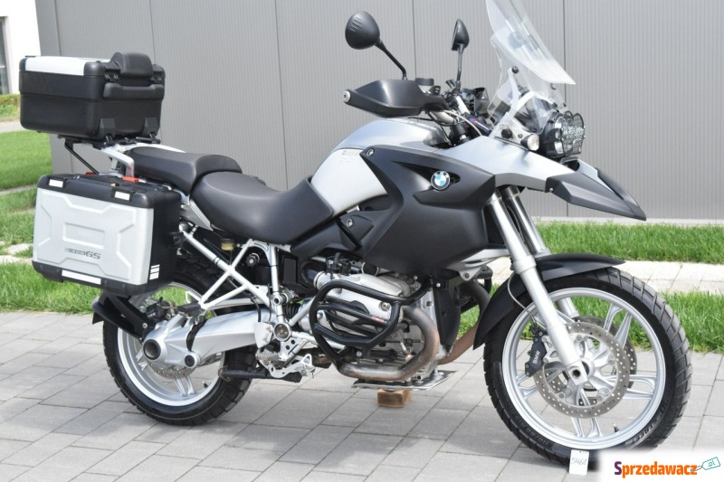 BMW R - 1200 GS oryginalny stan, 3 kufry, wys.... - Motocykle enduro - Śrem