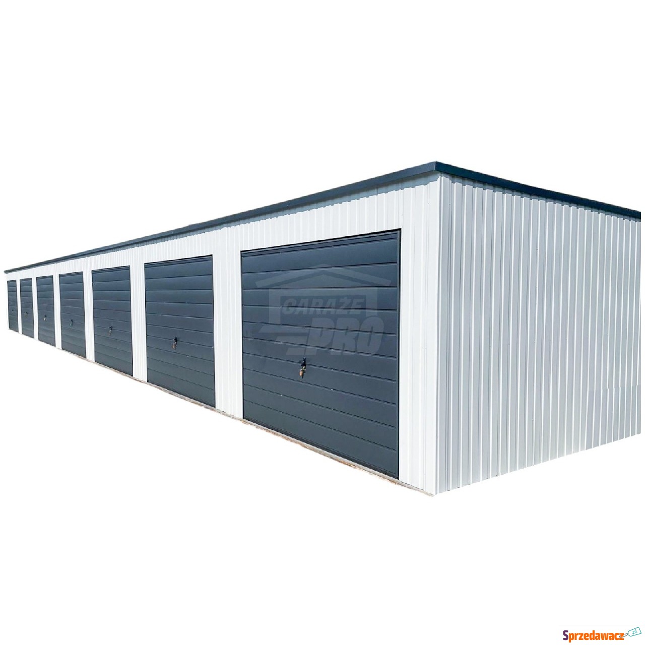 Rząd garaży 28x5,5m 7x bramy u...