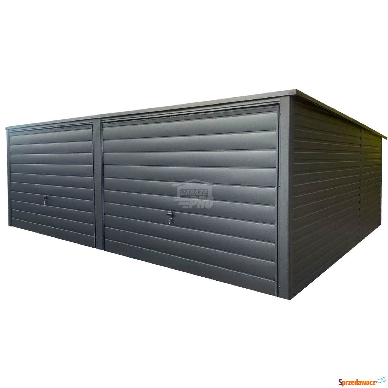 Garaż Blaszany 6x5m - 2x brama...