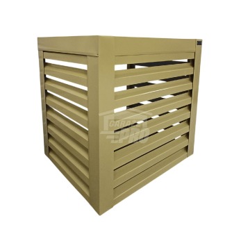 Osłona pompy ciepła 90x80x90 cm żółty Zabudowa GP503