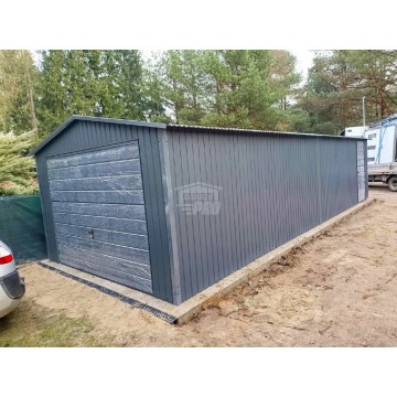 Garaż blaszany 4x9m 2x Brama uchylna drzwi an... - Garaże i wiaty - Mrągowo - zdjęcie 4