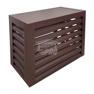 Osłona klimatyzatora - pompy ciepła 90x40x80 cm Ciemny brąz - Zabudowa GP535
