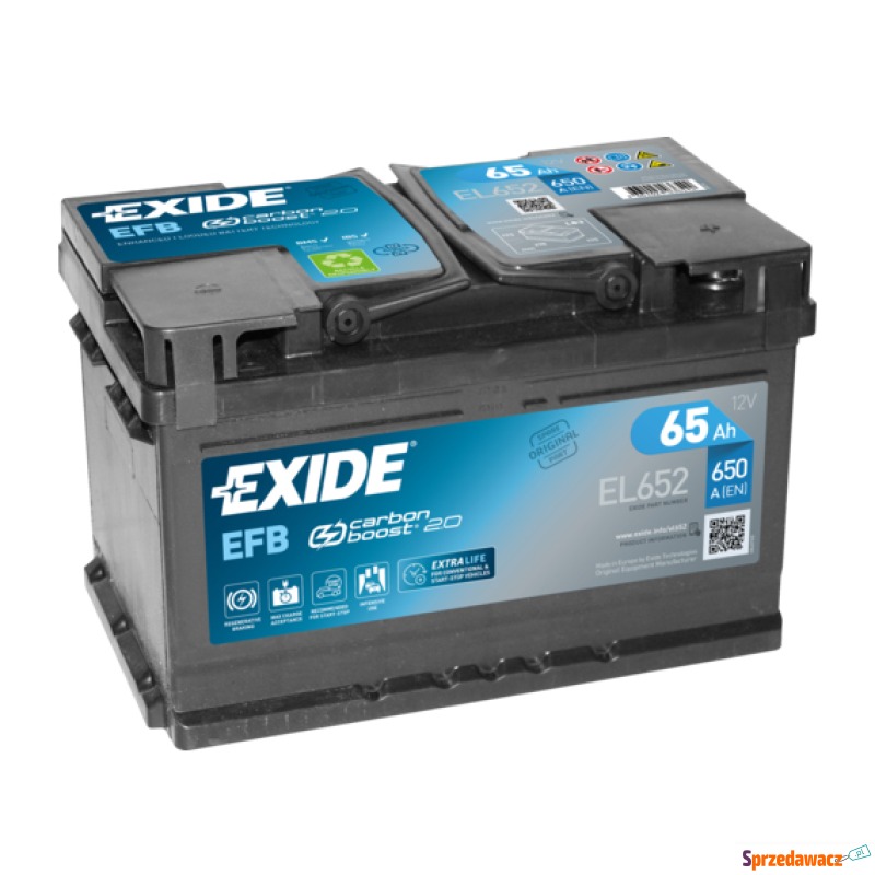 Akumulator 65Ah 650A Exide Start Stop EFB - Akumulatory - Racibórz