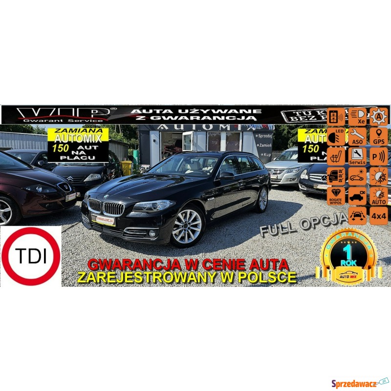 BMW Seria 5 2014,  2.0 diesel, automat - Na sprzedaż za 55 900 zł - Świdnica