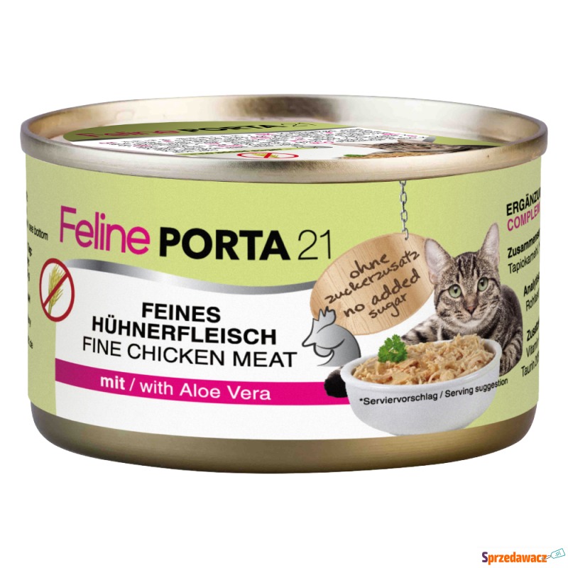 Feline Porta 21, 6 x 90 g - Kurczak z aloesem - Karmy dla kotów - Tarnobrzeg
