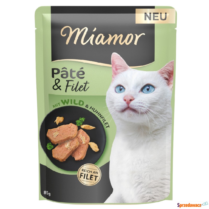 Miamor Pâté & Filet, 10 x 85 g - Dziczyzna - Karmy dla kotów - Długołęka