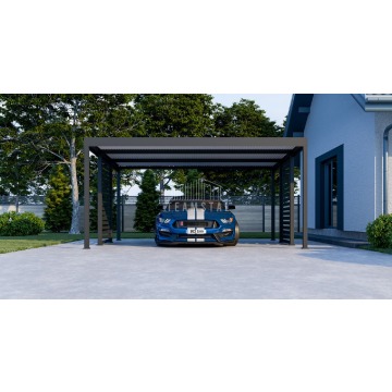 CarPort Premium - Wiata samochodowa 5x5 Antracyt... - Garaże i wiaty - Braniewo - zdjęcie 3