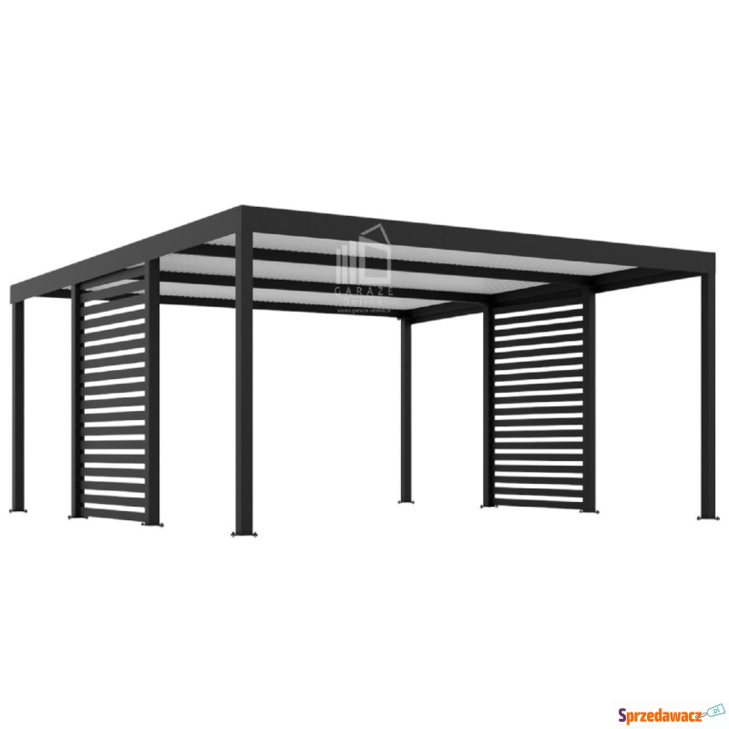 CarPort Premium - Wiata samochodowa 5x5 Antracyt... - Garaże i wiaty - Płock