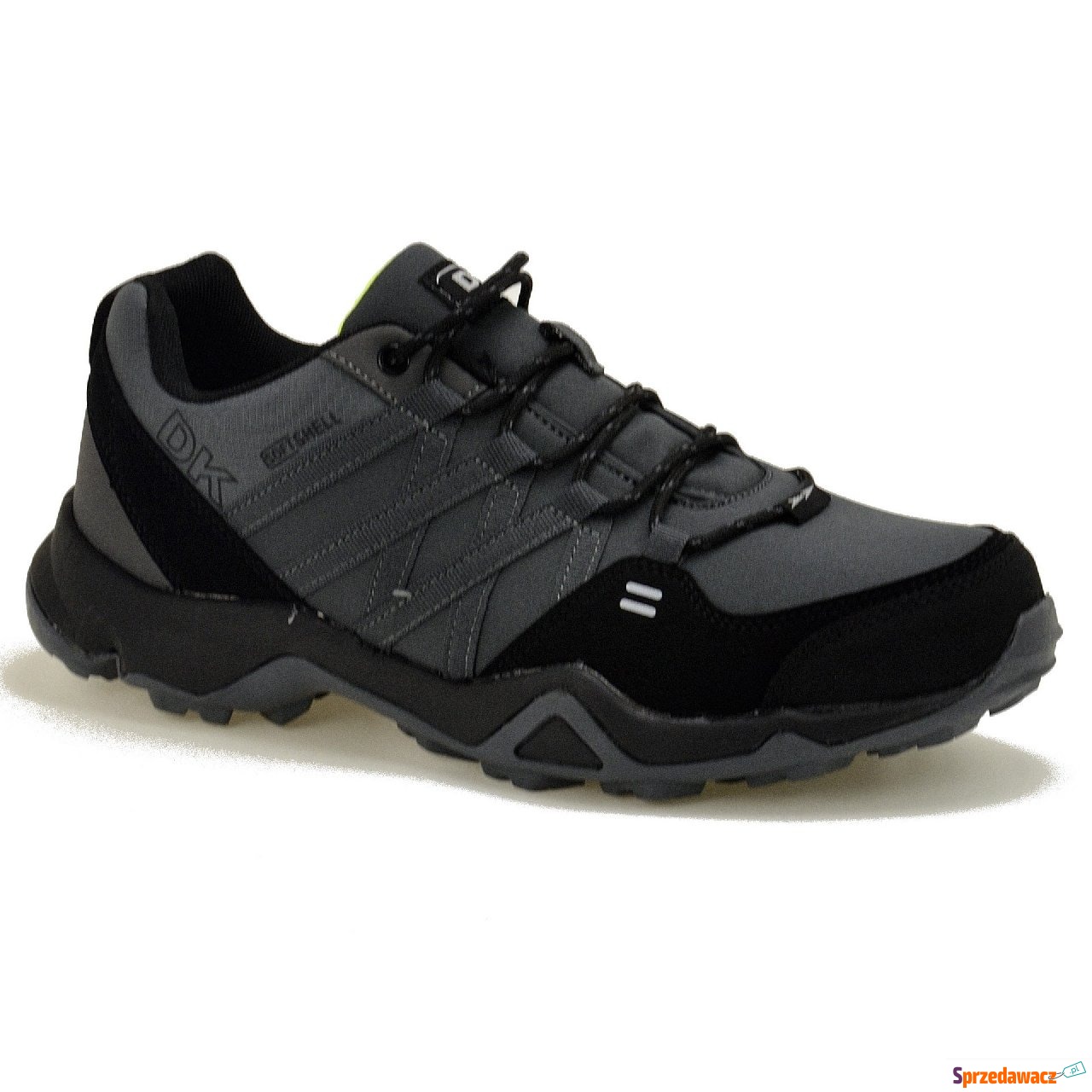 Szare męskie buty trekkingowe ...