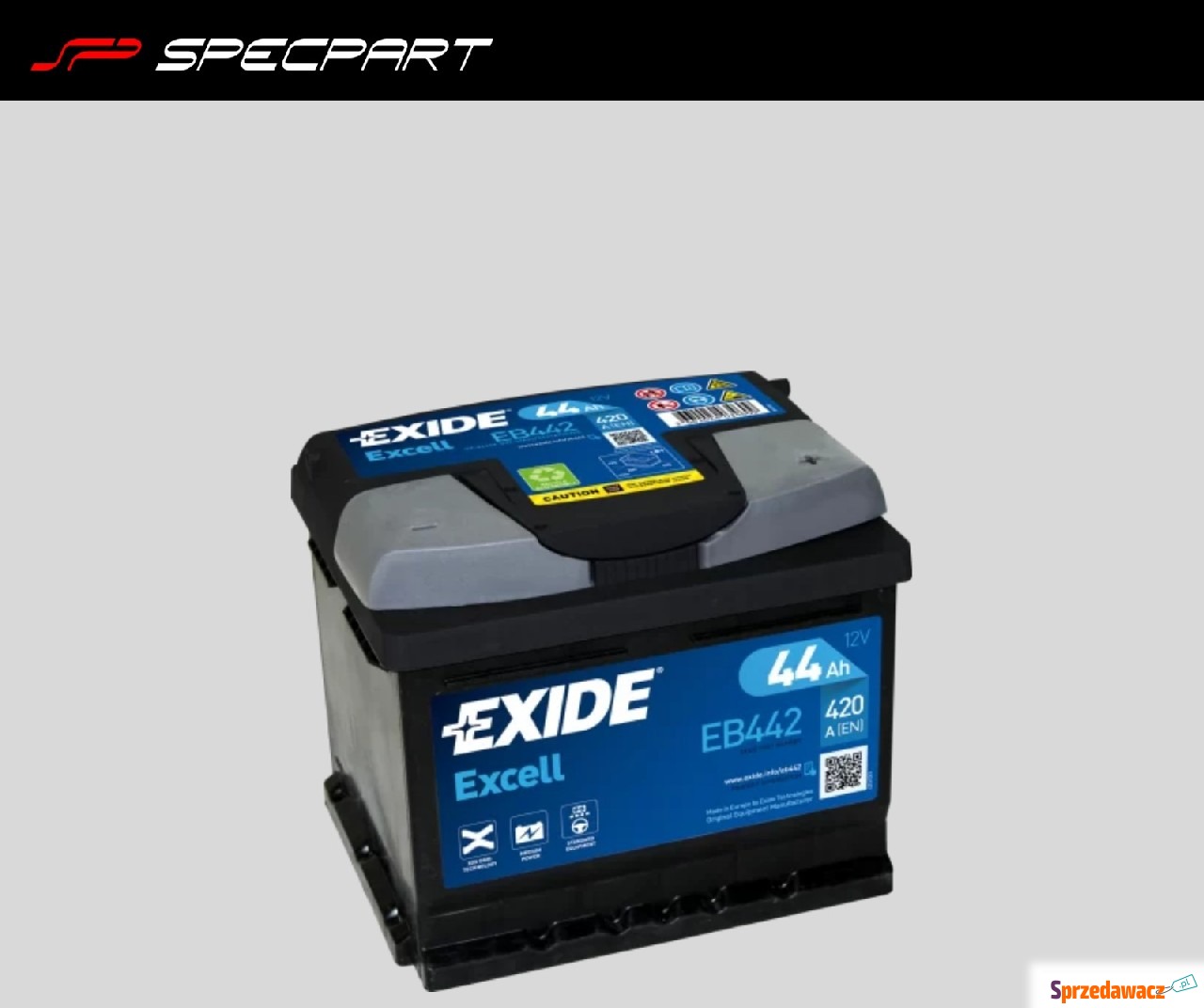 Akumulator 44Ah 420A Exide Excell