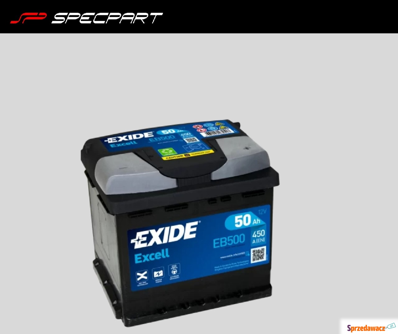 Akumulator 50Ah 450A Exide Excell