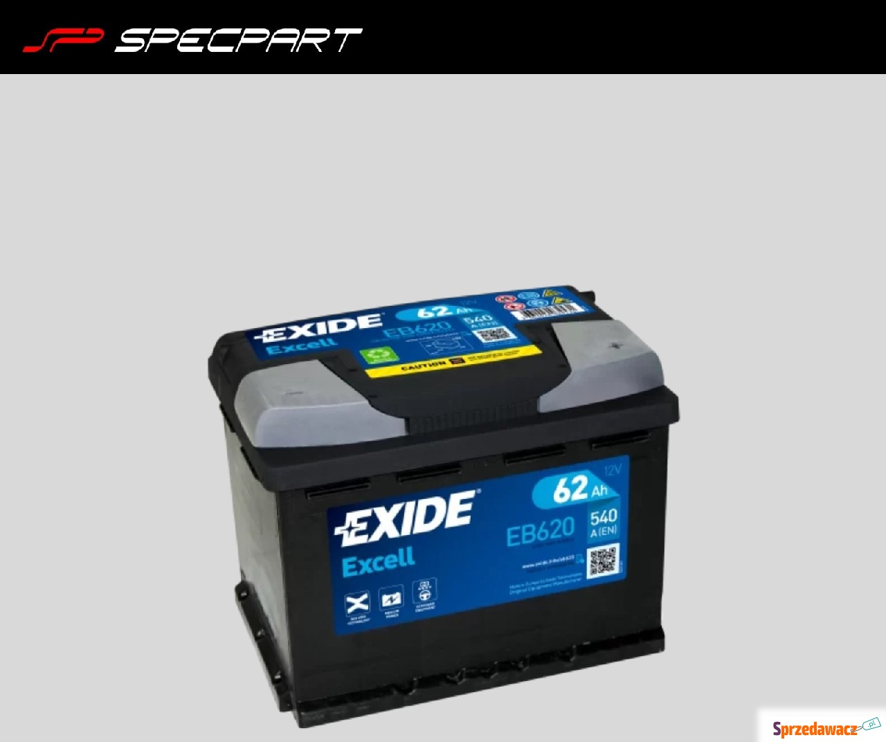 Akumulator 62Ah 540A Exide Excell