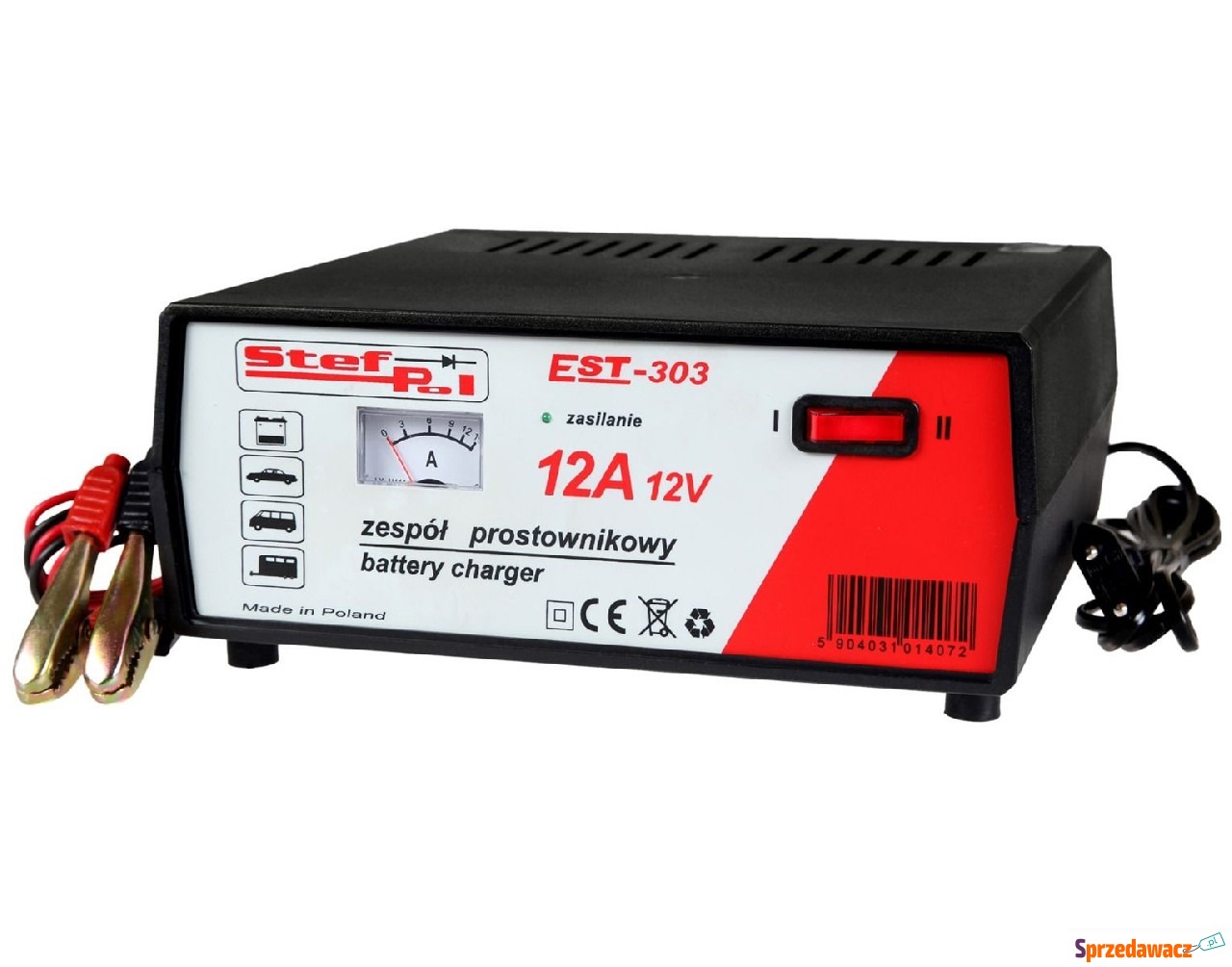 Prostownik stef-pol EST-303 12V/12A