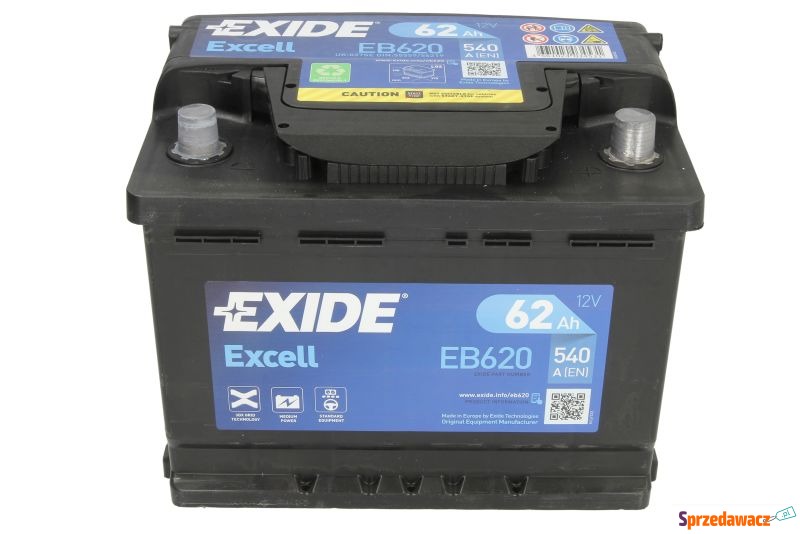 Akumulator 62Ah 540A Exide Excell...