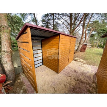 Schowek Domek Ogrodowy 2,5x2m + wiata 1m  Drzwi... - Altany, domki, namioty - Kraków - zdjęcie 3