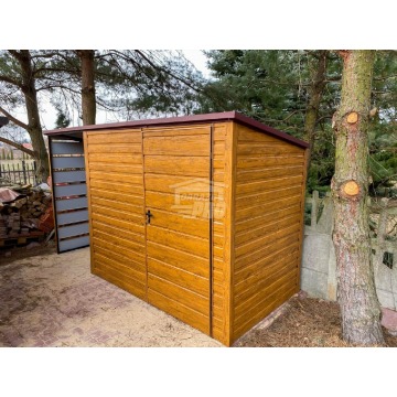 Schowek Domek Ogrodowy 2,5x2m + wiata 1m  Drzwi... - Altany, domki, namioty - Kraków - zdjęcie 2
