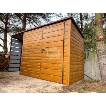 Schowek Domek Ogrodowy 2,5x2m + wiata 1m  Drzwi... - Altany, domki, namioty - Kraków - zdjęcie 4
