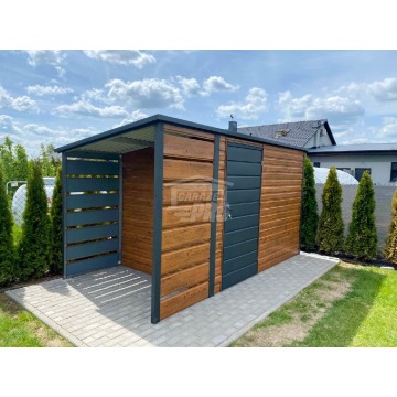 Schowek Domek Ogrodowy 3x2m + wiata 1m  Drzwi... - Altany, domki, namioty - Białystok - zdjęcie 3