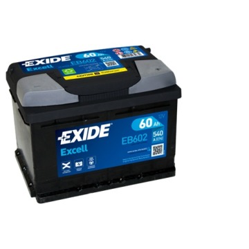 Akumulator Exide Excell 60Ah 540A EB602 en P+