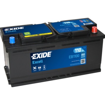 Akumulator Exide Excell 110Ah 850A EB1100 en P+