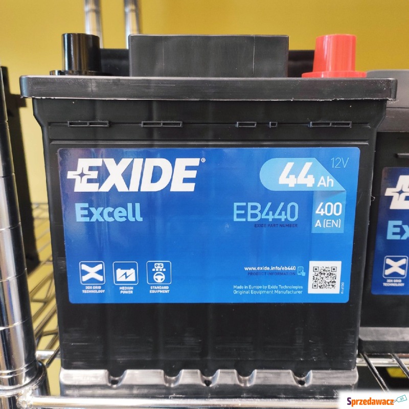 Akumulator 44Ah 400A Exide Excell kostka - Akumulatory - Biała Podlaska