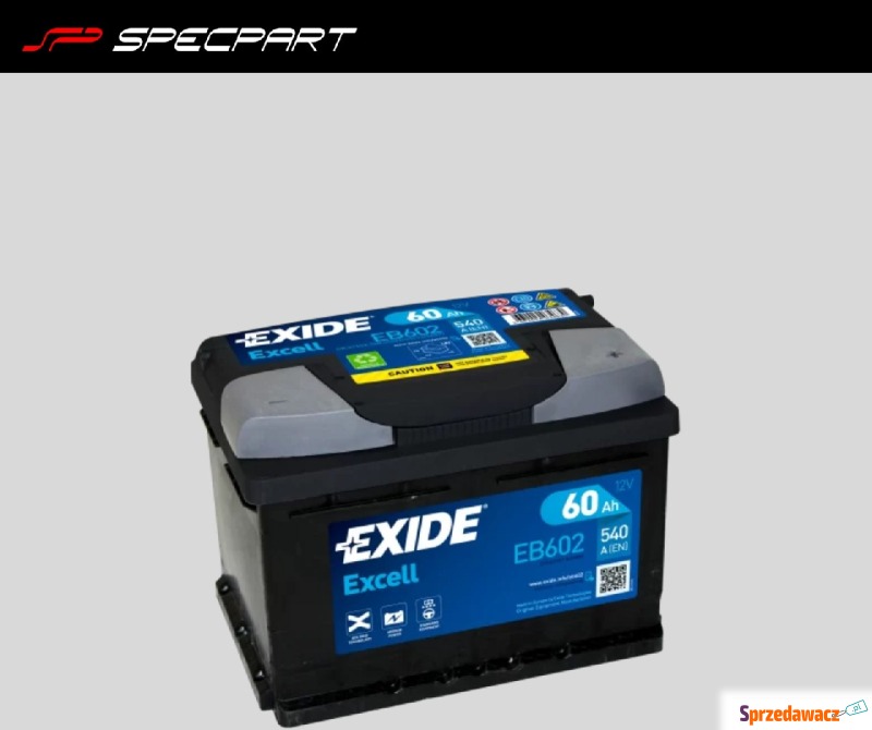 Akumulator 60Ah 540A Exide Excell - Akumulatory - Biała Podlaska
