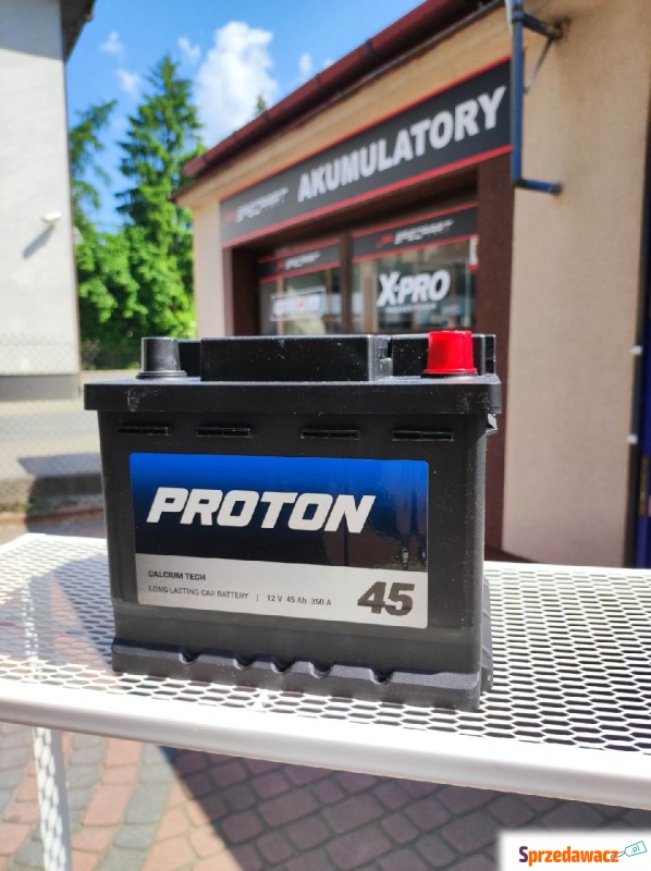 Akumulator Proton 45Ah 350A Białystok al. Jana... - Akumulatory - Białystok