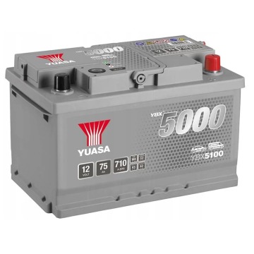 Akumulator 75Ah 710A EN Yuasa Silver 12V Prawy Plus darmowy dowóz