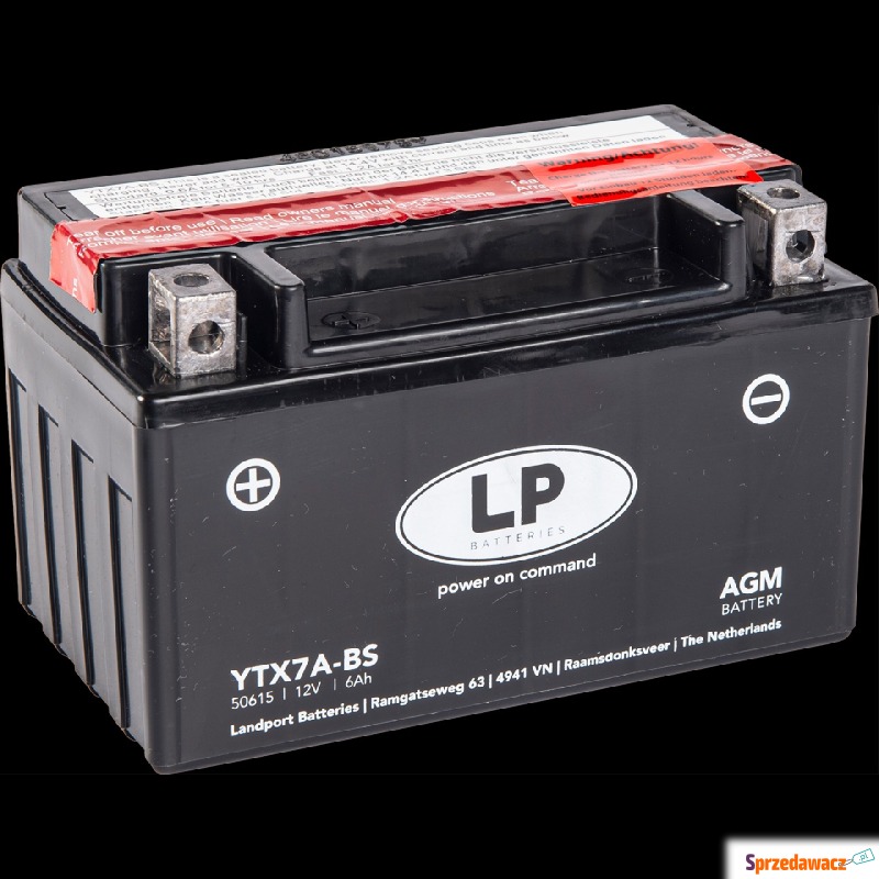 Akumulator motocyklowy Landport Ytx7a-bs 12V 6Ah... - Układ elektryczny - Augustów