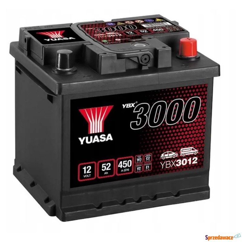 Akumulator 12V 52Ah 450A Yuasa Standard Prawy... - Akumulatory - Radom