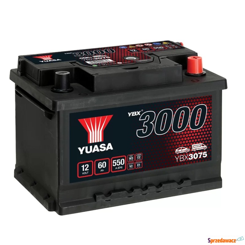 Akumulator 12V 60Ah 550A Yuasa Standard Prawy... - Akumulatory - Radom