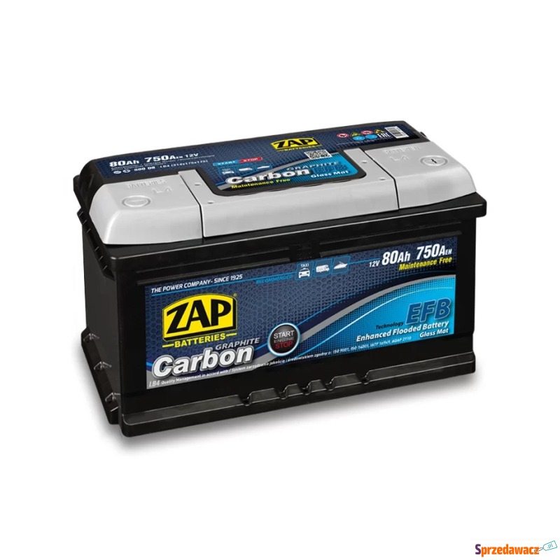 Akumulator 80Ah 750A ZAP carbon...
