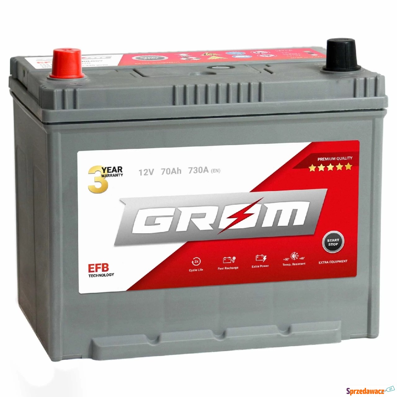 Akumulator 70Ah 730A Grom efb Japan...