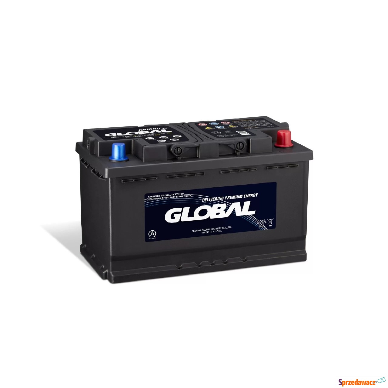 Akumulator 80Ah 800A Global AGM...