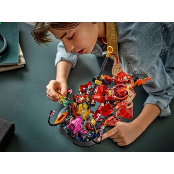 Klocki konstrukcyjne LEGO Ninjago 71846 Mech Ognistego Rycerza