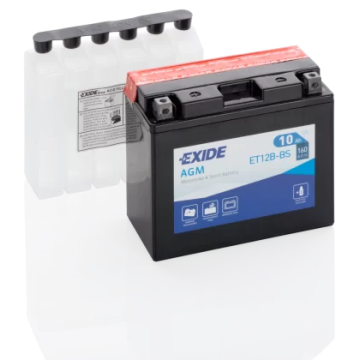 Akumulator 10AH 160A motocyklowy exide et12b-bs yt12-bs