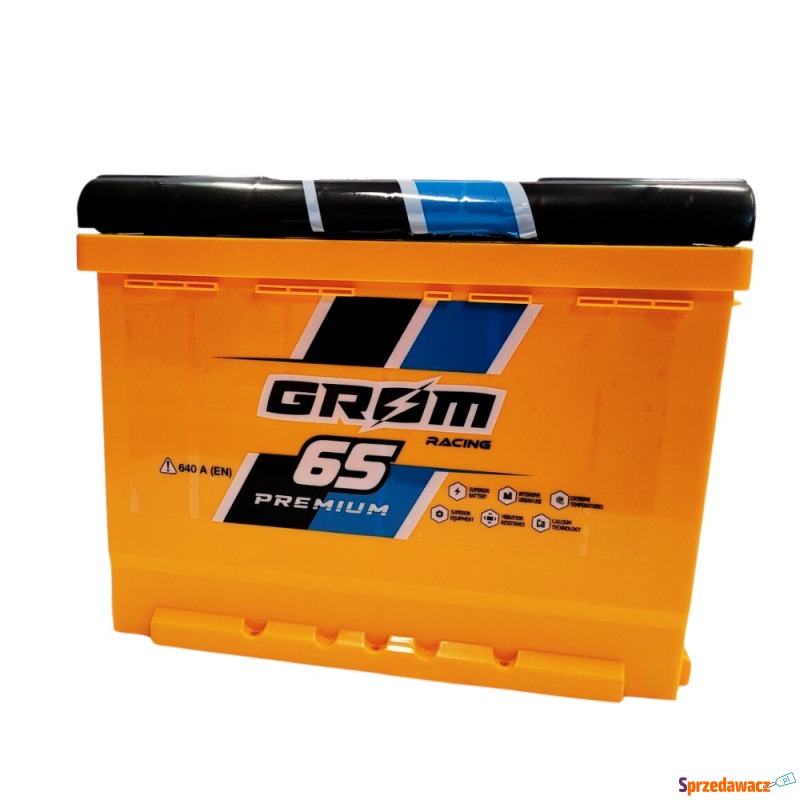 Akumulator 65Ah 640A Grom Racing EN prawy plus... - Akumulatory - Radom