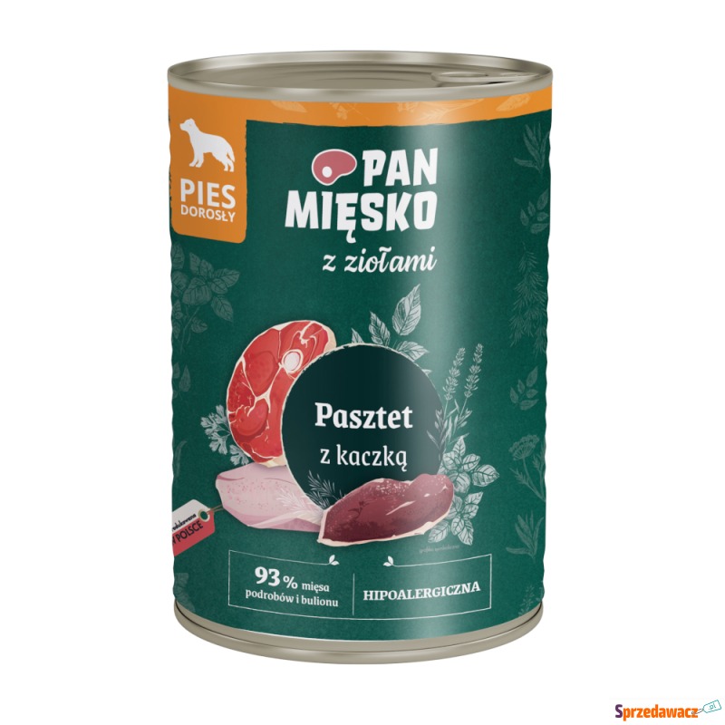 Megapakiet Pan Mięsko Dog, 36 x 400 g - Pasztet... - Karmy dla psów - Kielce